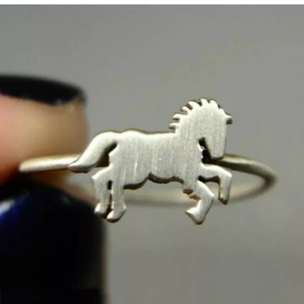 925 Silver Rings Jewelry Party Gorgeous ring horse